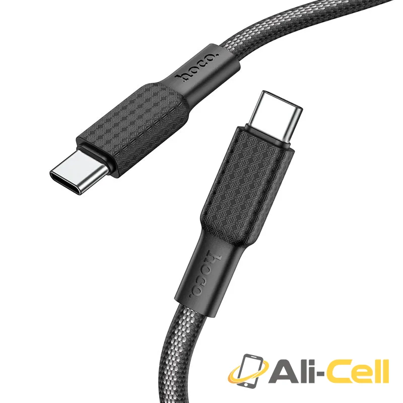Cable Type-C to Type-C “X69 Jaeger” 60W charging data sync (X69 60w Tc Tc Black White, 1.0m)