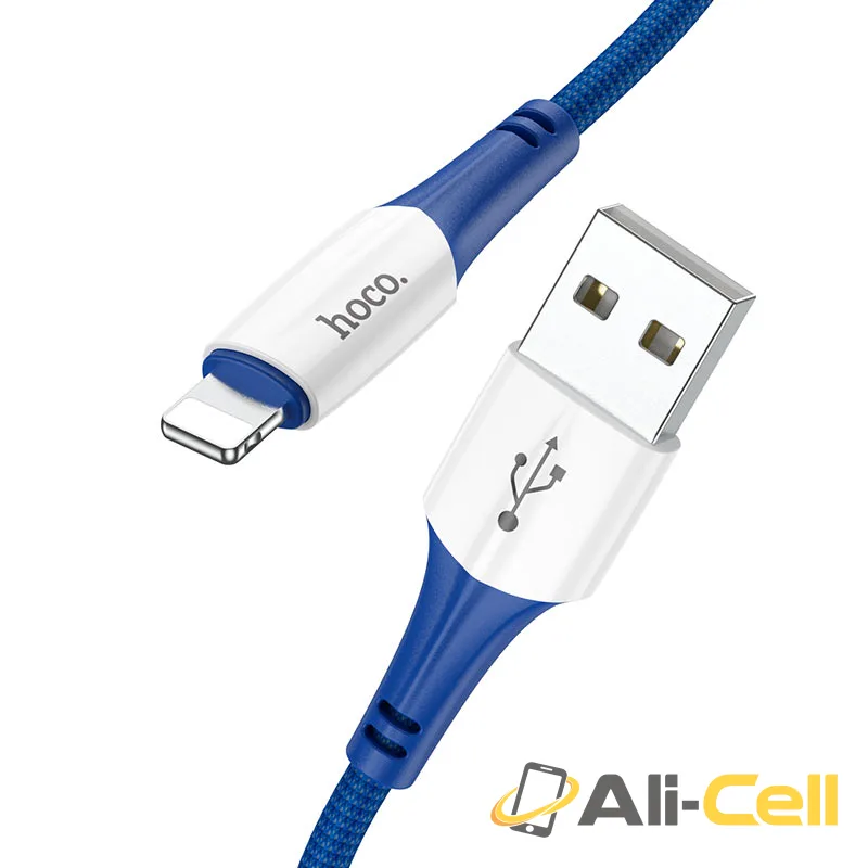 Cable USB to Lightning “X70 Ferry” charging data sync (X70 Usb Ltn Blue, 1.0m)
