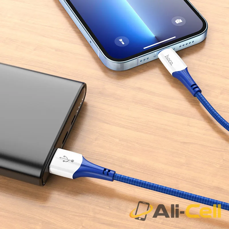 Cable USB to Lightning “X70 Ferry” charging data sync (X70 Usb Ltn Blue, 1.0m) — 6