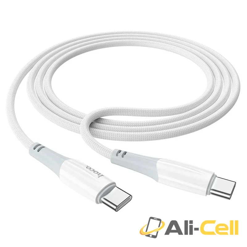 Cable Type-C to Type-C “X70 Ferry” 60W charging data sync (X70 60w Tc Tc White, 1.0m) — 3