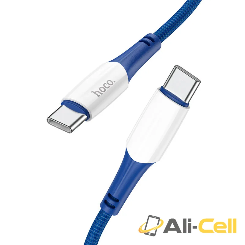 Cable Type-C to Type-C “X70 Ferry” 60W charging data sync (X70 60w Tc Tc Blue, 1.0m)