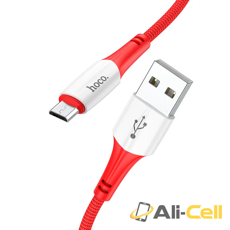 Cable USB to Micro-USB “X70 Ferry” charging data sync (X70 Micro Usb Red, 1.0m)