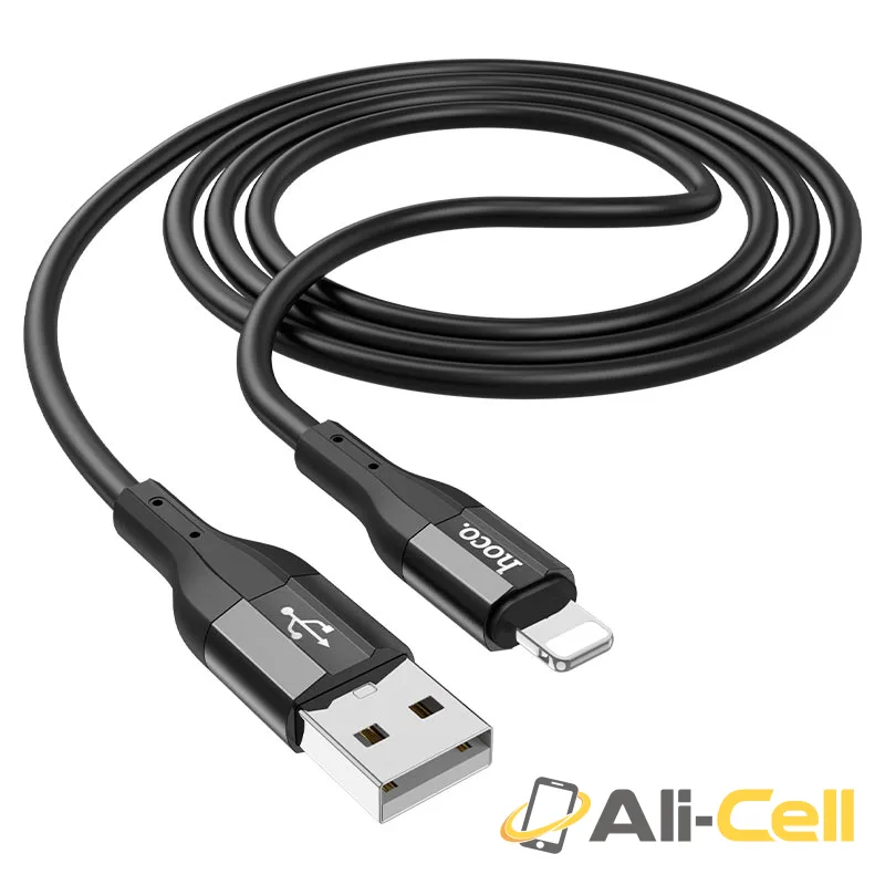 Cable USB to Lightning “X72 Creator” silicone charging data sync (X72 Ltn White, 1.0m) — 3