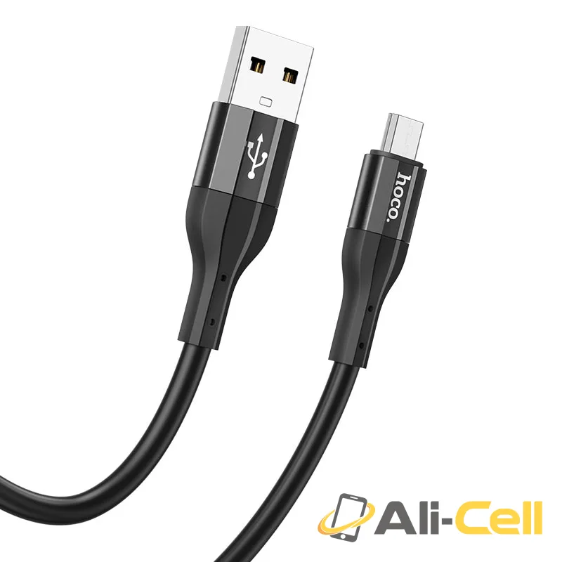 Cable USB to Micro-USB “X72 Creator” silicone charging data sync (X72 Micro Usb Black, 1.0m)