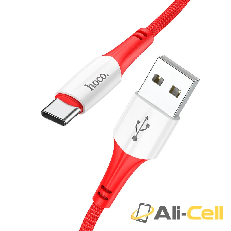 Cable USB to Type-C “X70 Ferry” charging data sync (X70 Usb Tc Red, 1.0m)