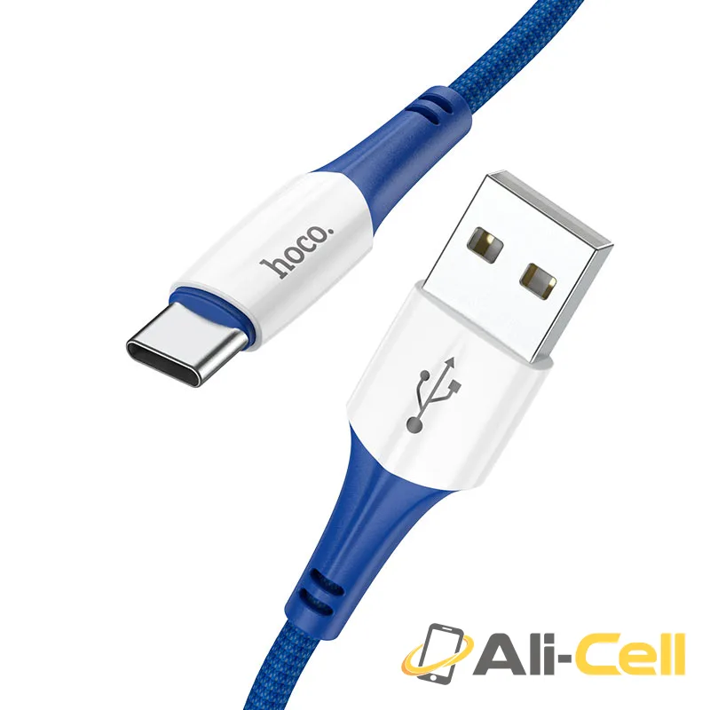 Cable USB to Type-C “X70 Ferry” charging data sync (X70 Usb Tc Blue, 1.0m)
