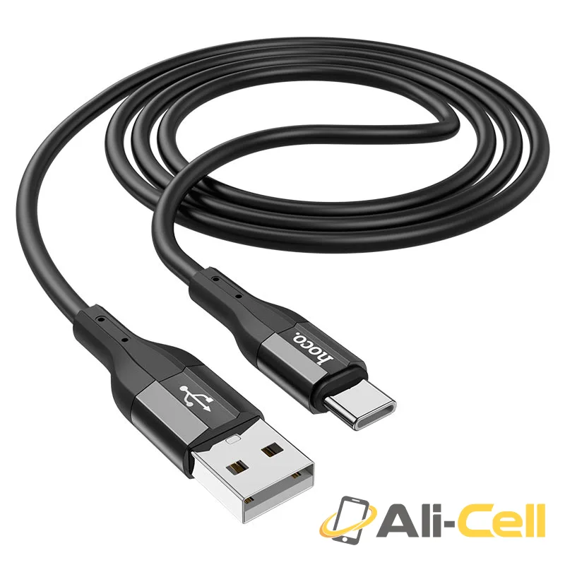 Cable USB to Type-C “X72 Creator” silicone charging data sync (X72 Tc White, 1.0m) — 3