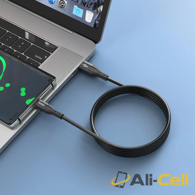 Cable USB to Type-C “X72 Creator” silicone charging data sync (X72 Tc Black, 1.0m) — 5
