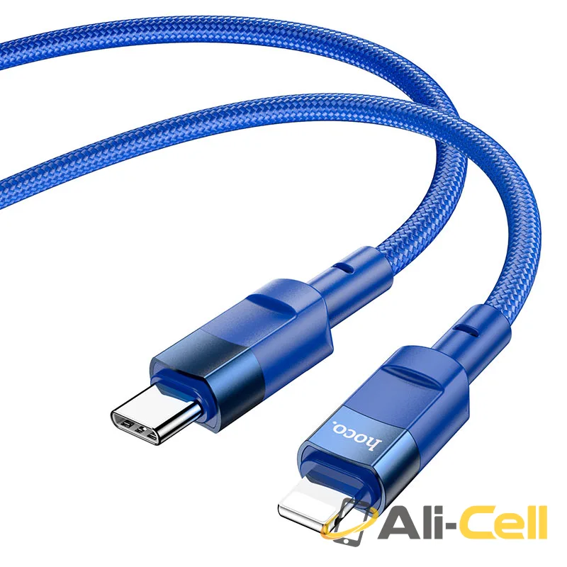 Cable Type-C to Lightning “U106 Moulder” PD charging data sync (U106 Tc Ltn Blue, 1.2m)
