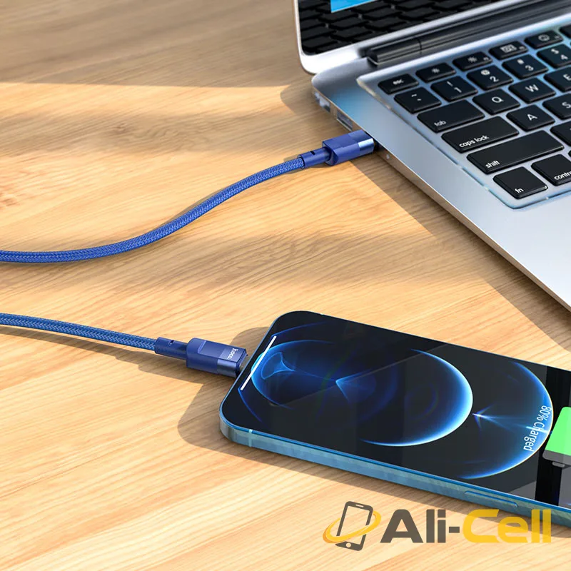 Cable Type-C to Lightning “U106 Moulder” PD charging data sync (U106 Tc Ltn Blue, 1.2m) — 5