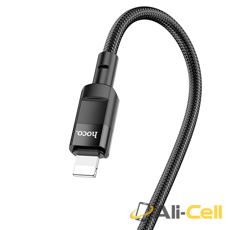 Cable Type-C to Lightning “U106 Moulder” PD charging data sync (U106 Tc Ltn Black, 1.2m) — 4