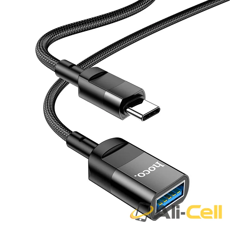 Extension cable Type-C male to USB female USB3.0 “U107” (U107 Tc Black, 1.2m) — 3