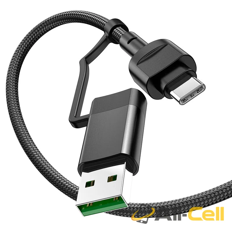 Cable 4-in-1 USB / Type-C to Lightning / Type-C “U106 Moulder” (U106 4in1 Usb Tc To Ltn Tc Blue, 1.2m) — 3