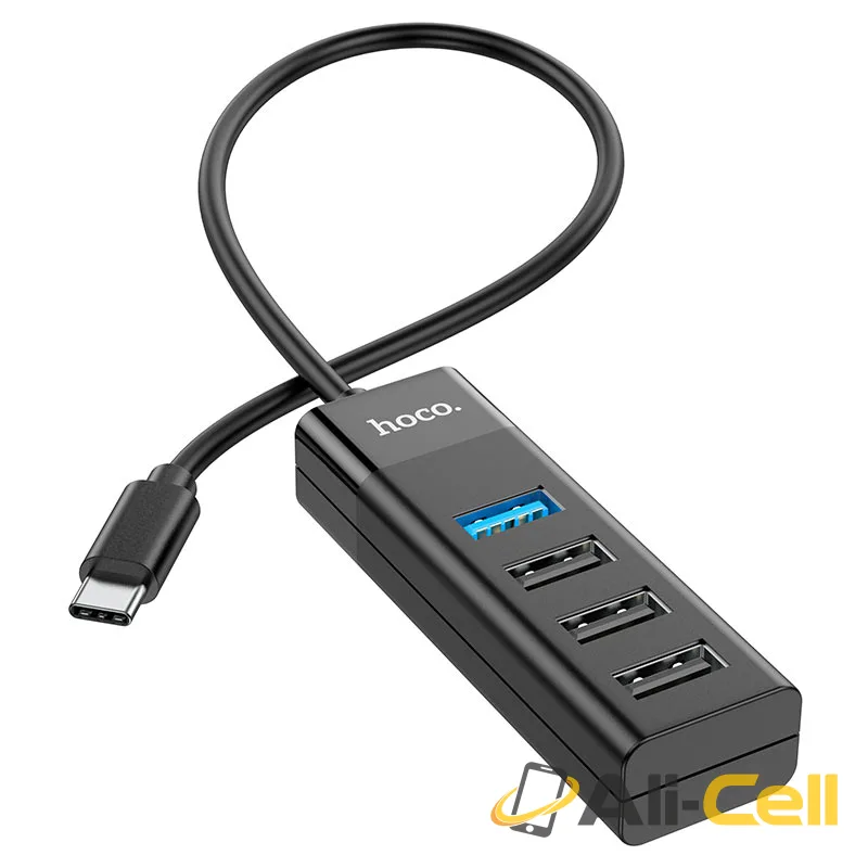 Type-C hub 4-in-1 “HB25 Easy mix” Type-C to USB3.0+USB2.0*3 (Hb25 Tc Black)