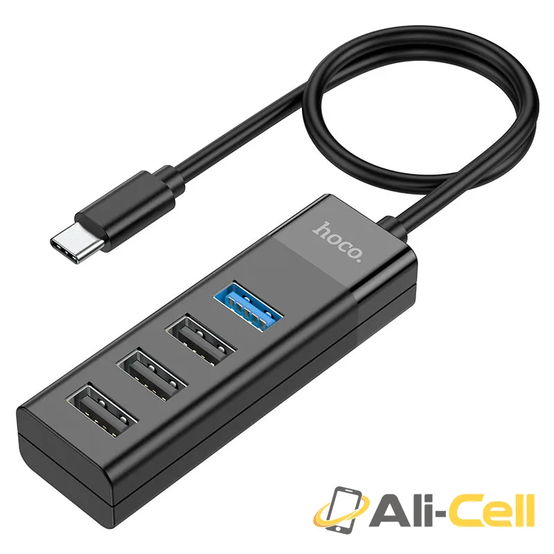 Type-C hub 4-in-1 “HB25 Easy mix” Type-C to USB3.0+USB2.0*3 (Hb25 Tc Black) — 4