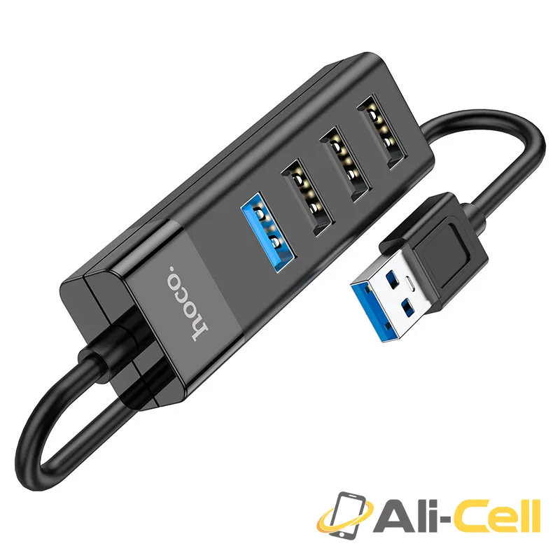 USB hub 4-in-1 “HB25 Easy mix” USB to USB3.0+USB2.0*3 (Hb25 Usb Black) — 2