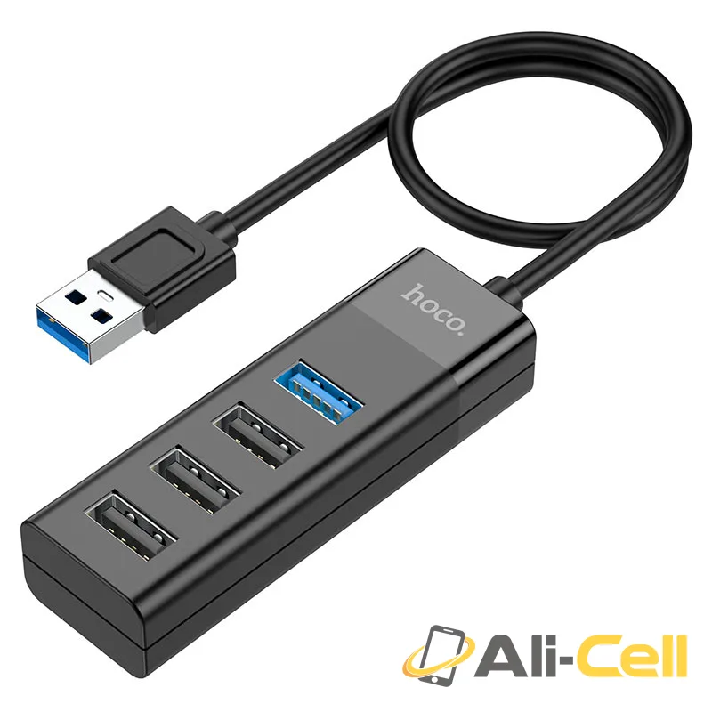 USB hub 4-in-1 “HB25 Easy mix” USB to USB3.0+USB2.0*3 (Hb25 Usb Black) — 4