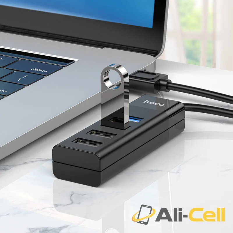USB hub 4-in-1 “HB25 Easy mix” USB to USB3.0+USB2.0*3 (Hb25 Usb Black) — 6