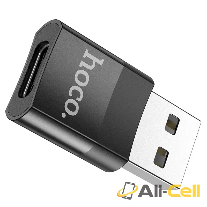 Adapter USB Male to Type-C female “UA17” (Ua17 Usb Tc Black)
