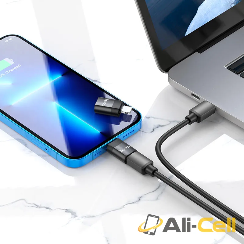 Adapter Lightning male to Type-C female “UA17” (Ua17 Ltn Tc Black) — 6