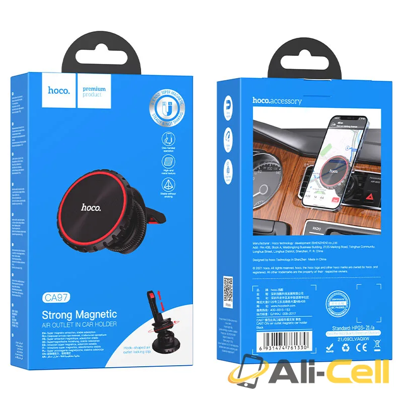 Car holder “CA97 City” magnetic for air outlet (Ca97 Black) — 7