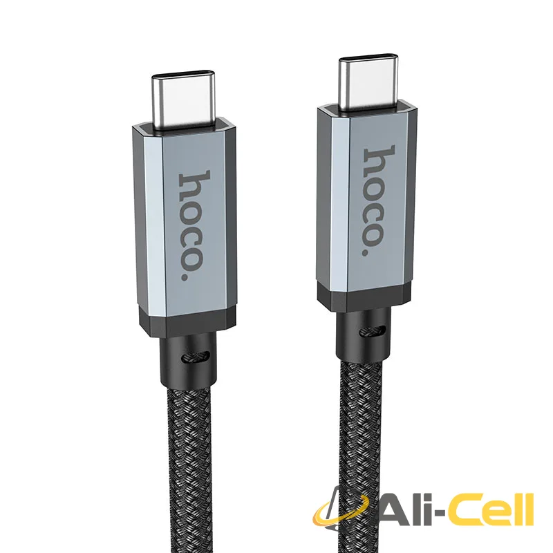 Cable Type-C to Type-C “US05” USB4 100W (Us05 Black, 1.0m)