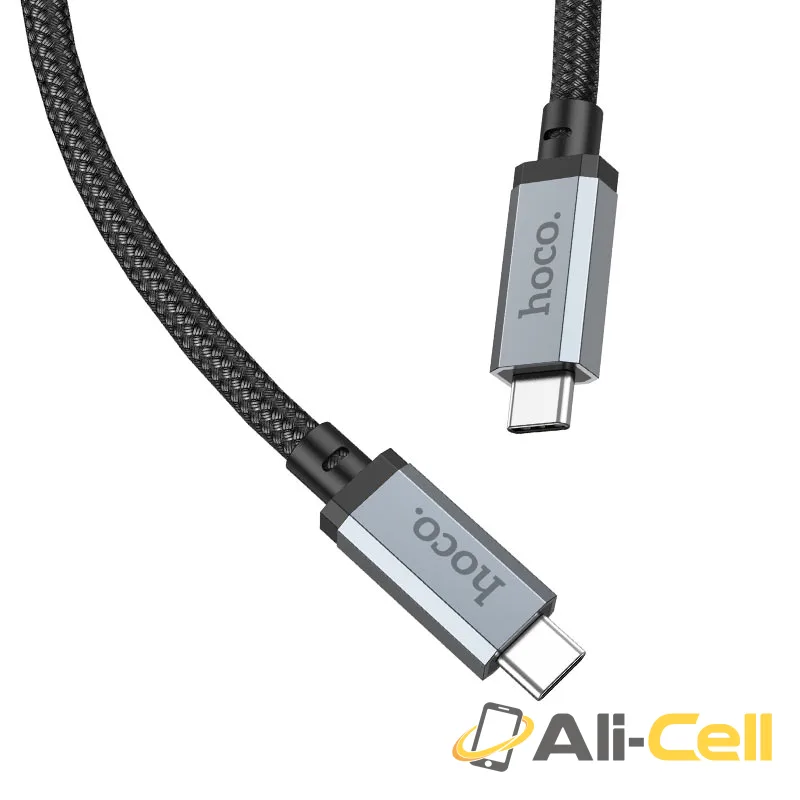 Cable Type-C to Type-C “US05” USB4 100W (Us05 Black, 1.0m) — 3