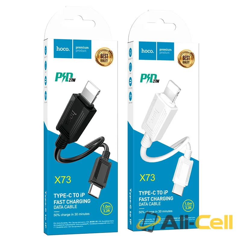 Cable Type-C to Lightning “X73” PD charging data sync (X73 Pd Tc Ltn Black, 1.0m) — 7
