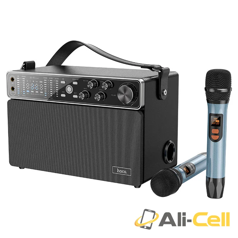 Wireless speaker “BS50 Chanter” portable loudspeaker with two microphones (Bs50 Black) — 2