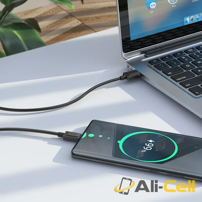 Cable USB to Type-C “X73” charging data sync (X73 Usb Tc Black, 1.0m) — 5