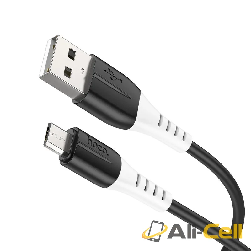 Cable USB to Micro-USB “X82” charging data sync (X82 Usb Musb Black, 1.0m)