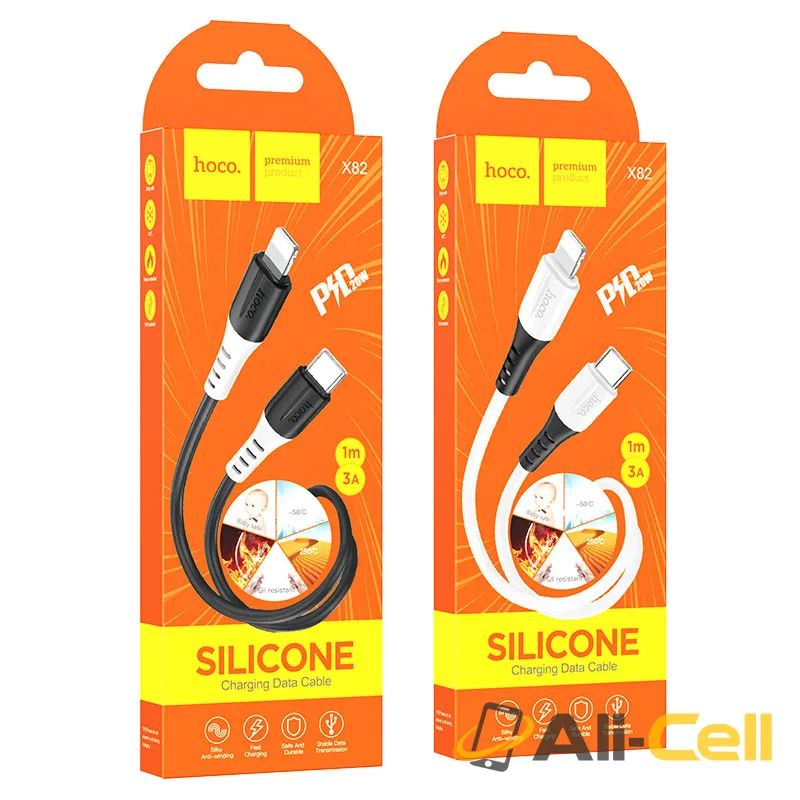 Cable Type-C to Lightning “X82” PD charging data sync (X82 Pd Tc Ltn White, 1.0m) — 7