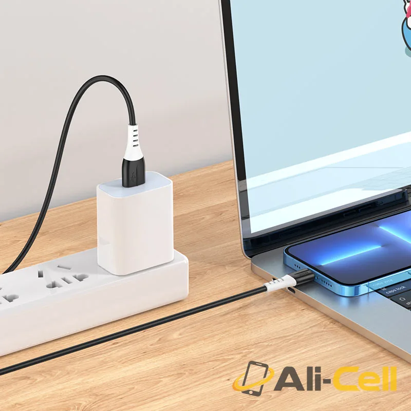 Cable USB to Lightning “X82” charging data sync (X82 Usb Ltn White, 1.0m) — 5