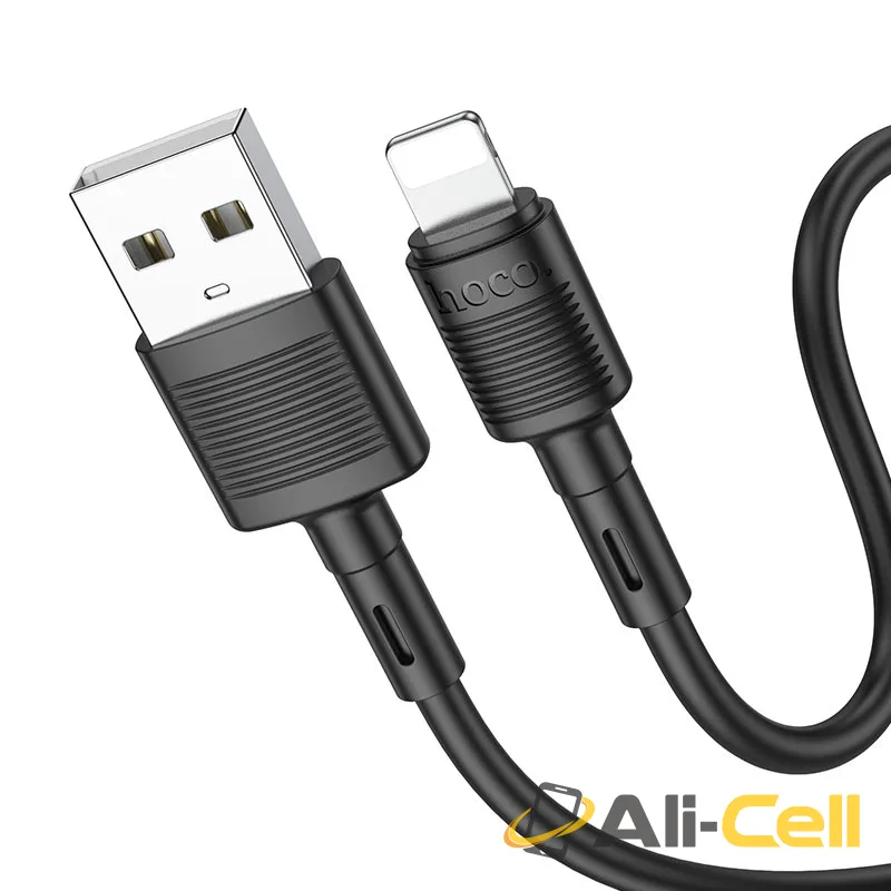 Cable USB to Lightning “X83 Victory” charging data sync (X83 Usb Ltn Black, 1.0m)