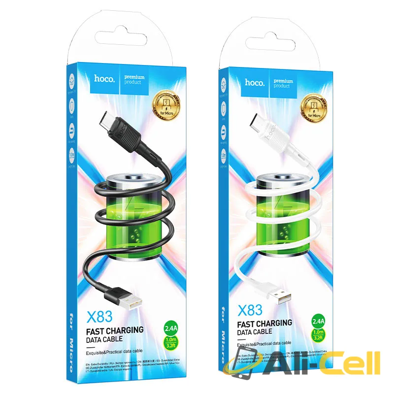 Cable USB to Micro-USB “X83 Victory” charging data sync (X83 Usb Musb White, 1.0m) — 7