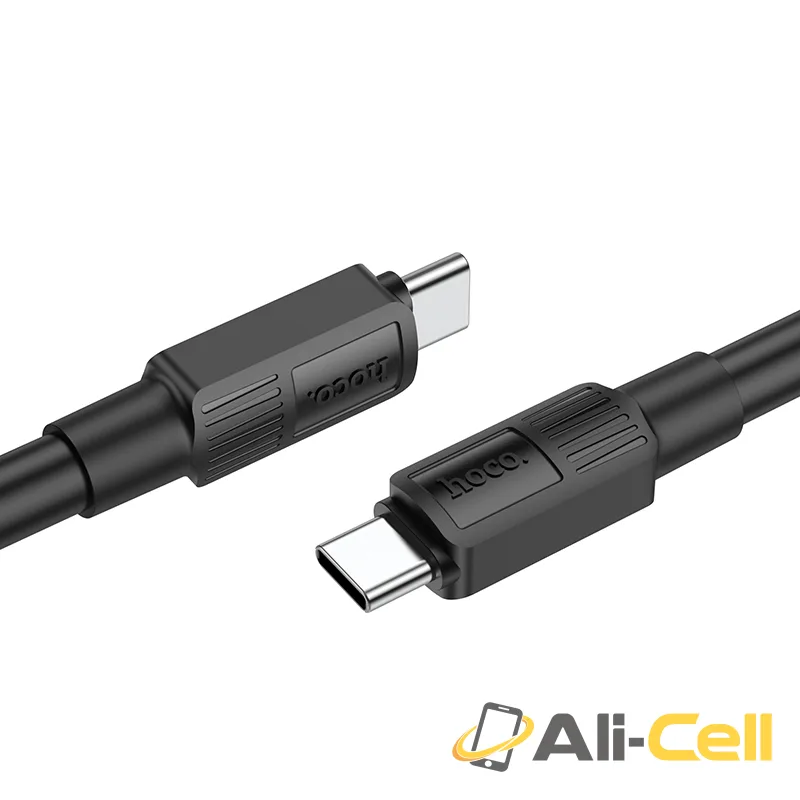 Cable Type-C to Type-C “X84 Solid” 60W charging data sync (X84 60w Tc Tc Black, 1.0m) — 3