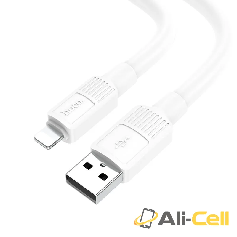 Cable USB to Lightning “X84 Solid” charging data sync (X84 Usb Ltn White, 1.0m)