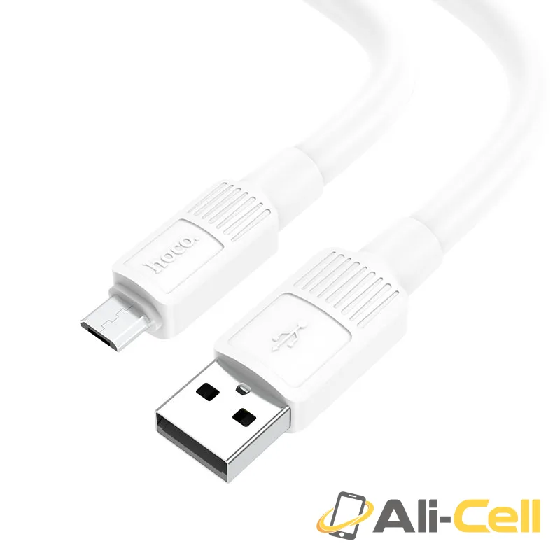 Cable USB to Micro-USB “X84 Solid” charging data sync (X84 Usb Musb White, 1.0m)