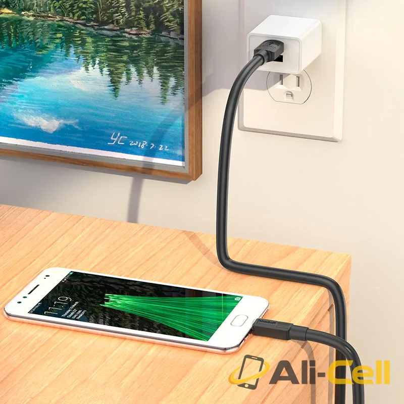 Cable USB to Micro-USB “X84 Solid” charging data sync (X84 Usb Musb Black, 1.0m) — 5
