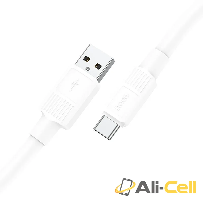 Cable USB to Type-C “X84 Solid” charging data sync (X84 Usb Tc White, 1.0m) — 3