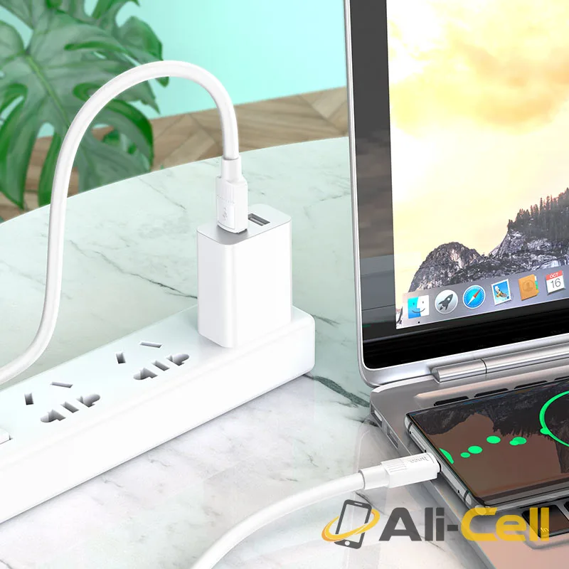 Cable USB to Type-C “X84 Solid” charging data sync (X84 Usb Tc White, 1.0m) — 5