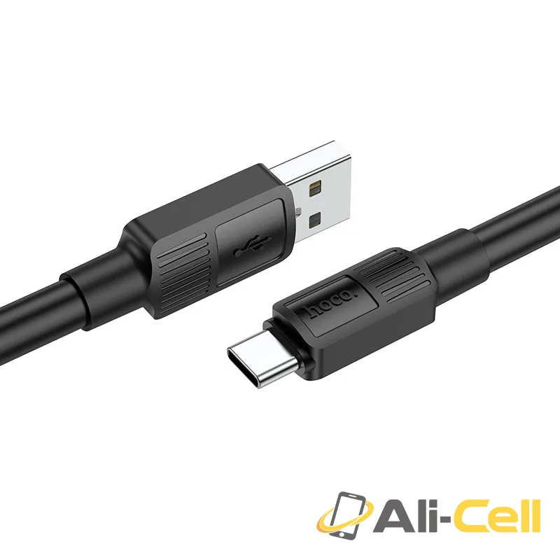Cable USB to Type-C “X84 Solid” charging data sync (X84 Usb Tc Black, 1.0m) — 2