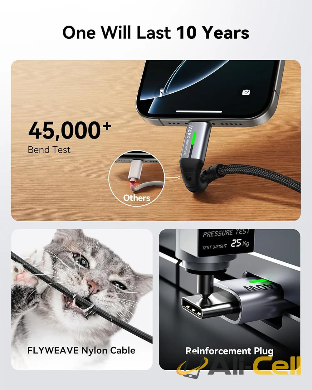 1M 240W PD USB-C to USB-C Charger Cable — 6