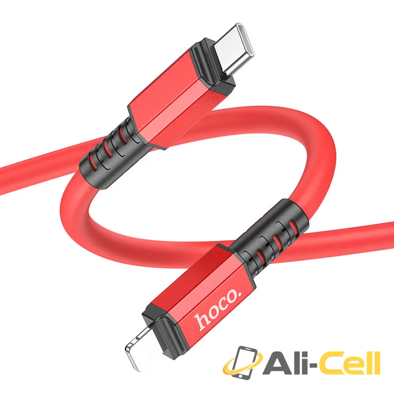 Cable Type-C to Lightning “X85 Strength” PD charging data sync (X85 Pd Tc Ltn Red, 1.0m) — 2