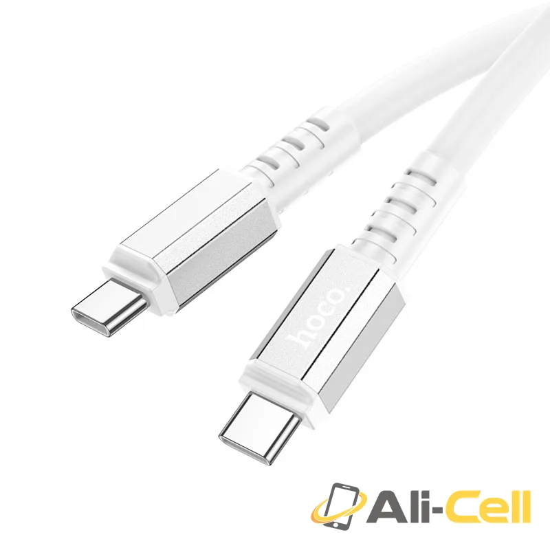Cable Type-C to Type-C “X85 Strength” 60W charging data sync (X85 60w Tc Tc White, 1.0m) — 2