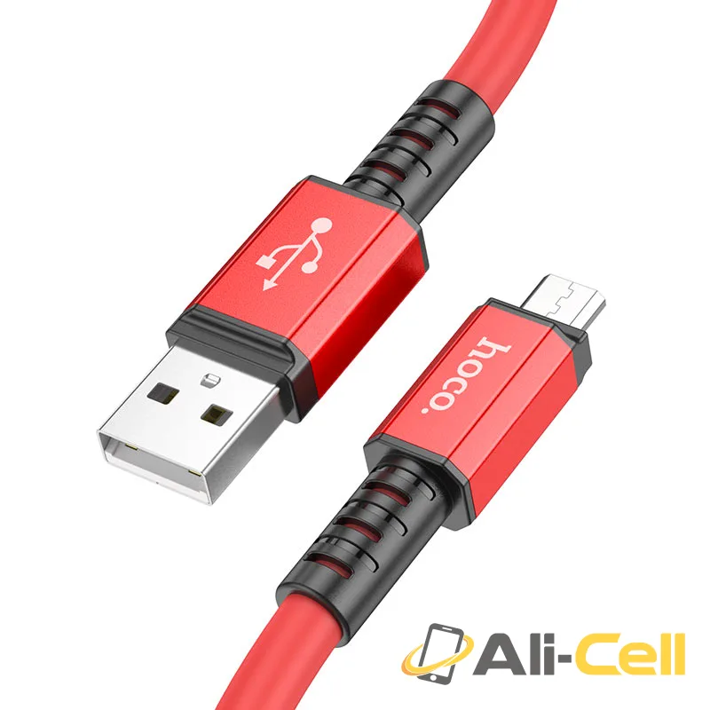 Cable USB to Micro-USB “X85 Strength” charging data sync (X85 Usb Musb Red, 1.0m)