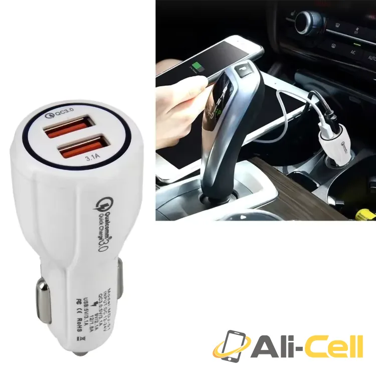 Dual-Port USB Fast Mobile Phone Car Charger — 3