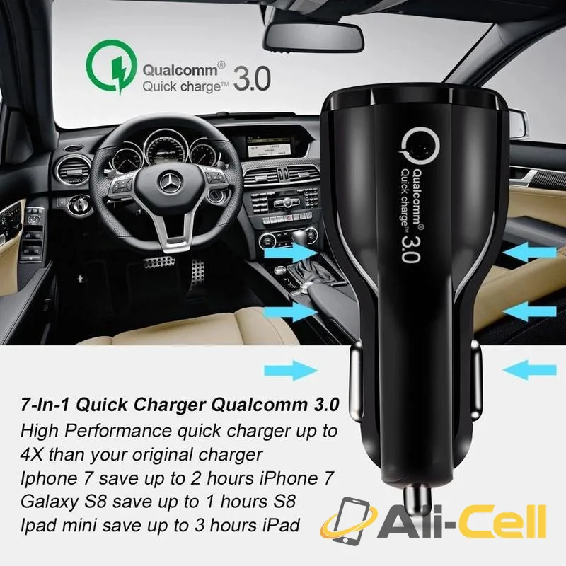 Dual-Port USB Fast Mobile Phone Car Charger — 7