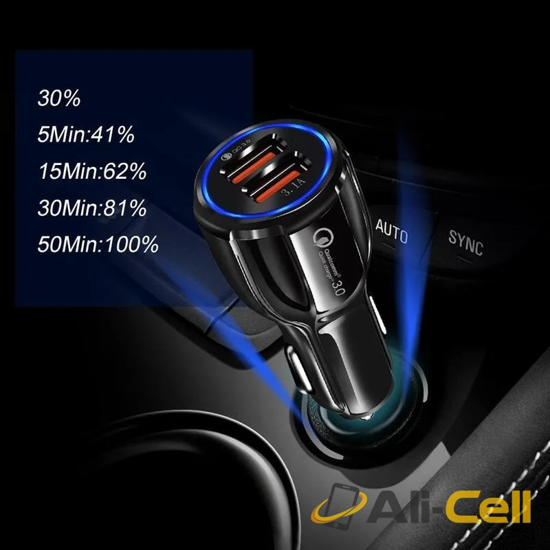 Dual-Port USB Fast Mobile Phone Car Charger — 8