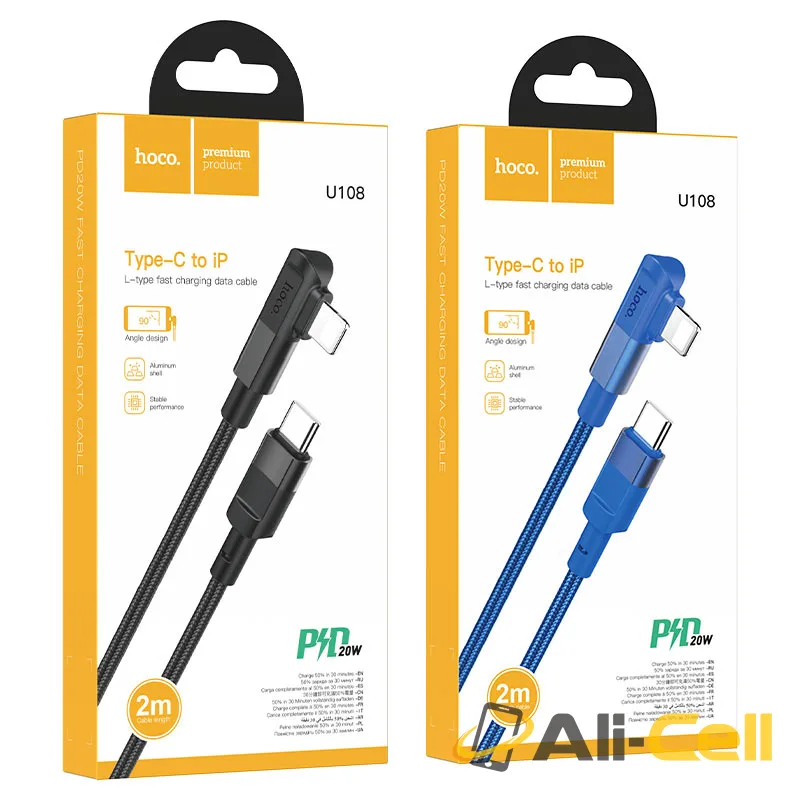 Cable Type-C to Lightning “U108” PD charging data sync (U108 Pd Tc Ltn Black, 2m) — 7